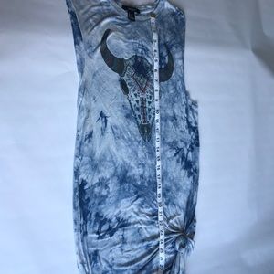Forever 21 Tied Tee Long Size S